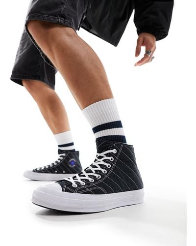 Converse Chuck 70 Hi Quilted Trainers - Black