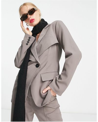 4th & Reckless – eleganter blazer - Grau
