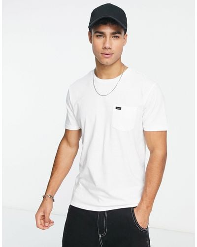 Lee Jeans Camiseta con logo en blanco