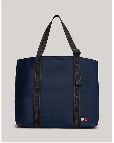 Tommy Hilfiger Repeat Logo Tote - Blue
