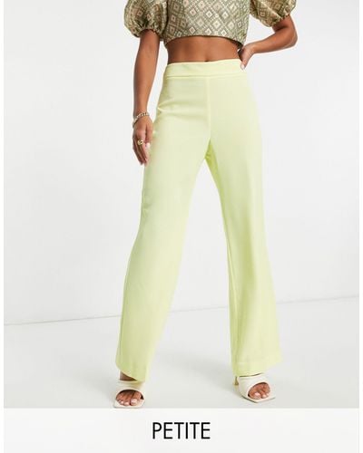 River Island Co-ord Side Split Flare Trouser - Yellow