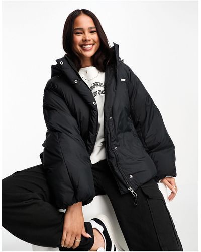 Levi's Down Bubble Hooded Puffer Jacket - Black