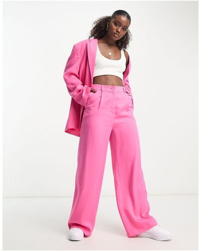 Monki Pantalones rosa luminoso