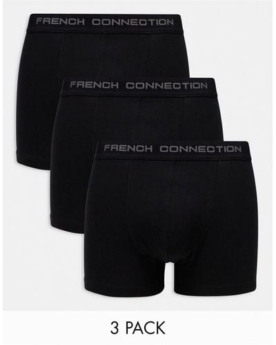 French Connection – 3er-pack unterhosen - Schwarz