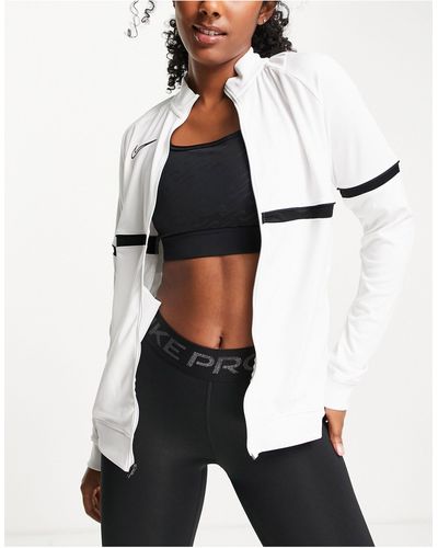 Nike Football Academy Zip Through Track Jacket - White