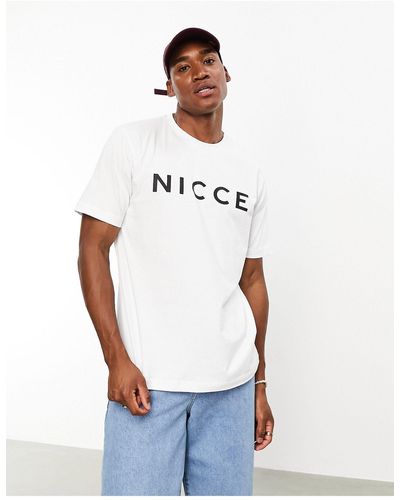 Nicce London Camiseta blanca con logo estampado - Blanco