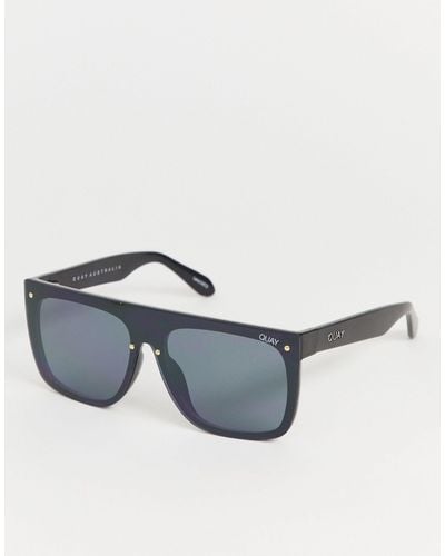 Quay Jaded Flatbrow Sunglasses - Black