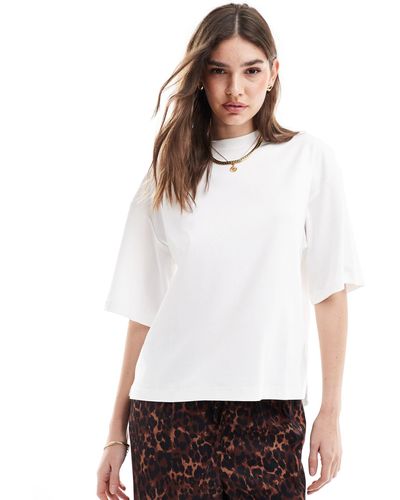 AllSaints – amelie – kastiges oversize-t-shirt - Weiß