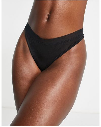 DKNY Intimates Glisten And Gloss Thong - Brown