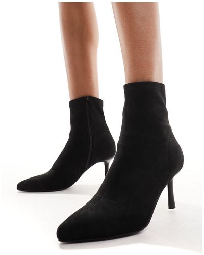 New Look Sock Point Boots - Black