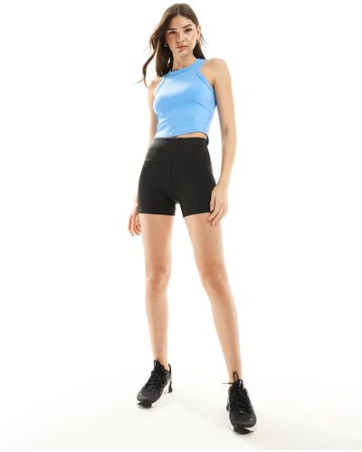 Nike Nike One Training Dri-fit Fitted Cropped Tank - Blue