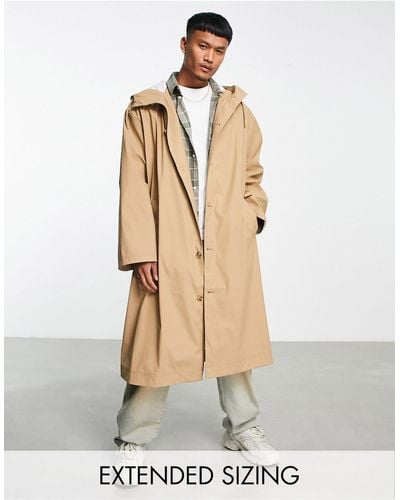 ASOS Oversized Trench Coat - Natural