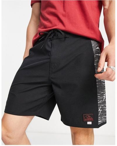 Quiksilver X The Stranger Things Upside Down Hellfire Arch 18 Board Shorts - Black