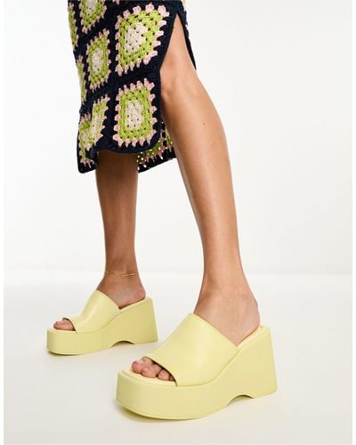 ALDO Betta Wedge Sandals - Yellow