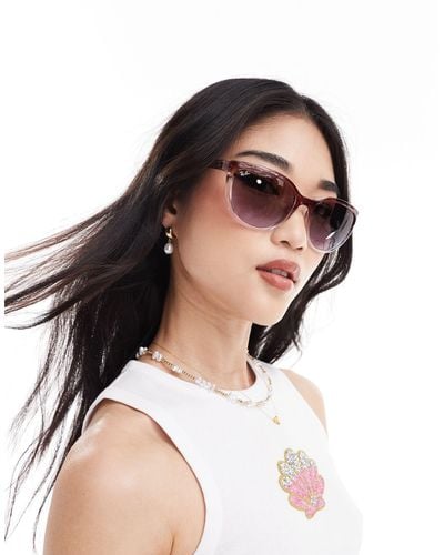 Ray-Ban – runde sonnenbrille - Pink