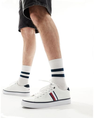 Tommy Hilfiger Striped Mesh Trainers - White