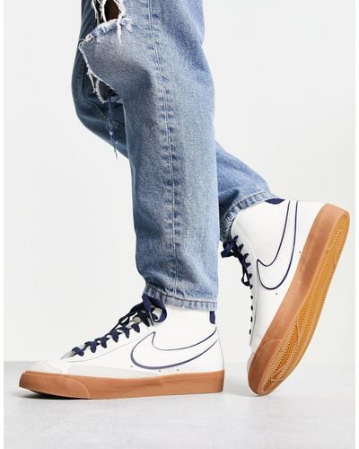 Nike – blazer mid'77 – hochwertige sneaker - Blau