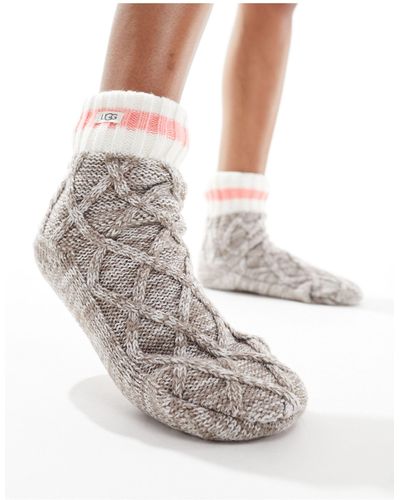 UGG Deedee Fleece Lined Socks - White