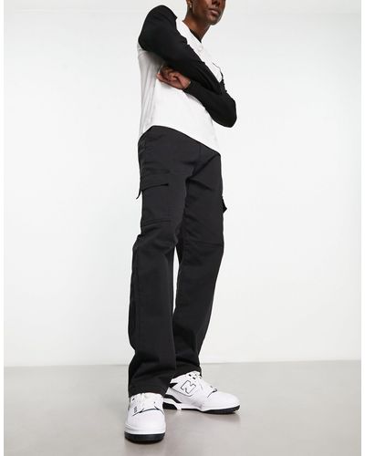 Only & Sons Edge - pantalon cargo ample - Blanc