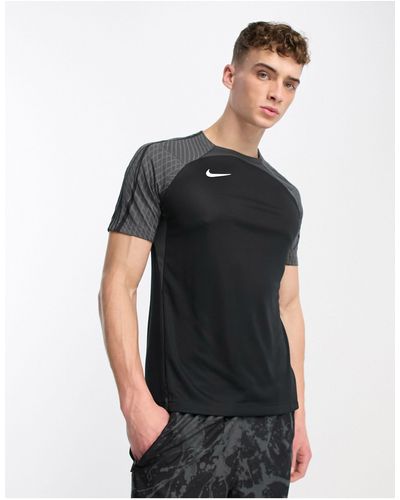 Nike Football Camiseta negra con panel strike dri-fit - Negro