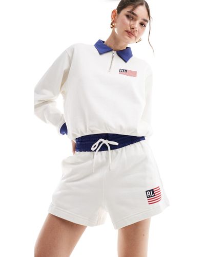 Polo Ralph Lauren – jersey-shorts - Weiß