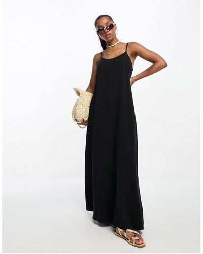 Vero Moda Premium Super Soft Cami Maxi Dress - Black