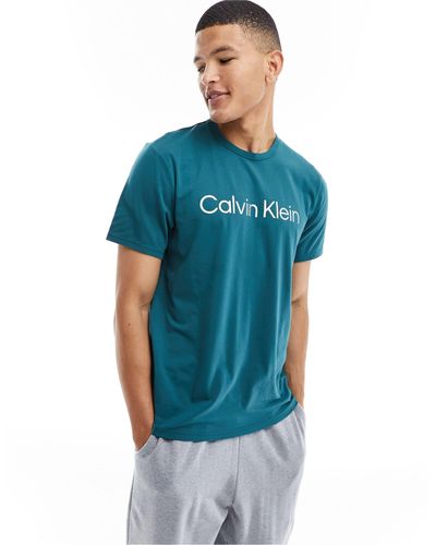 Calvin Klein – lounge-t-shirt - Blau