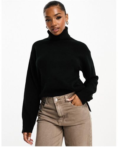 New Look Chunky Roll Neck Jumper - Black