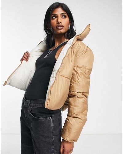 ONLY Reversible Padded Jacket - Natural