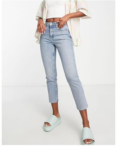 TOPSHOP Rechte Jeans - Blauw