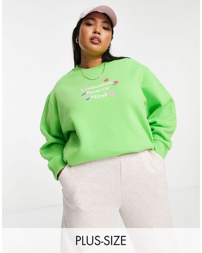 Collusion Plus State Of Mind Sweatshirt - Green