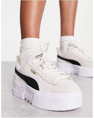 Buy PUMA womens Karmen Rebelle Mid Platform Sneakers, Black, 9 at Amazon.in