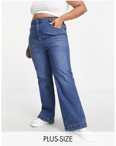 Yours Jeans a fondo ampio - Blu