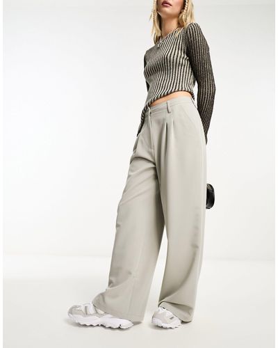 Collusion baggy Tailored Pants - Natural