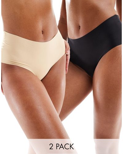 Bye Bra Invisible No Vpl Smoothing 2 Pack Brazilian - Natural