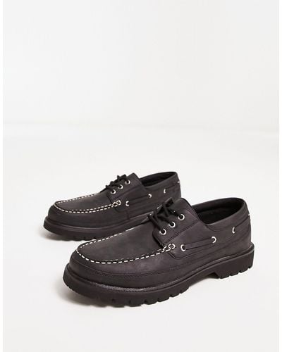 New Look Chunky Boat Shoes - Grey
