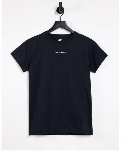 New Balance Relentless Small Logo Crew Neck T-shirt - Black