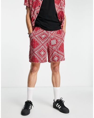 Sixth June Tropical Co-ord Shorts - Red