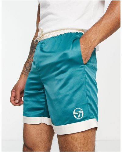 Sergio Tacchini Pantalones cortos s con logo exclusivos en asos - Azul