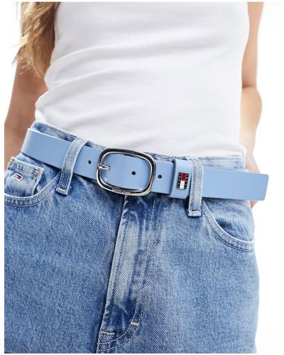 Tommy Hilfiger Cinturón con hebilla ovalada 3.0 - Azul