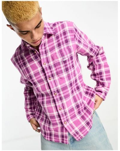 Obey Fred Plaid Shirt - Pink