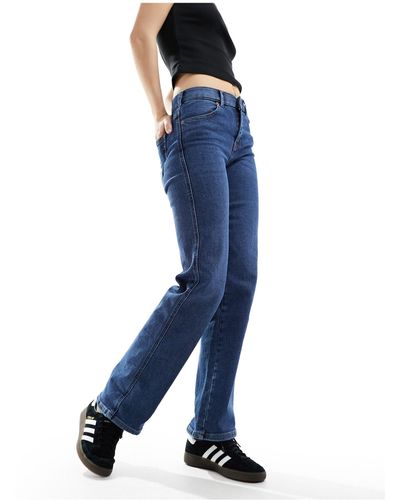 Dr. Denim Lexy - jeans slim fit a vita medio alta dritti color cape dark - Blu