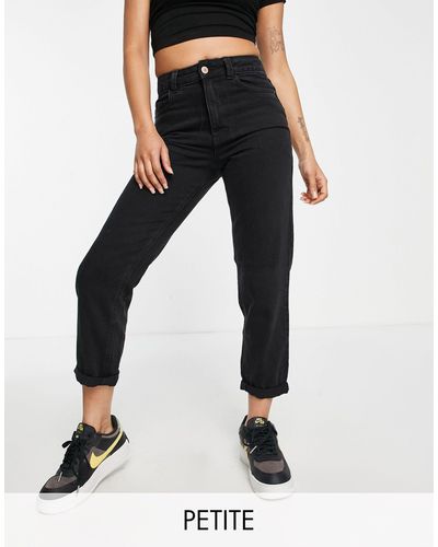 New Look Waist Enhance Mom Jeans - Black