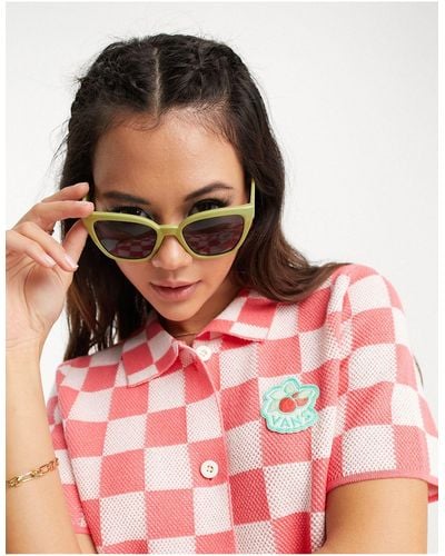 Squared Off Vans Sunglasses in cheetahtortoise for Women – TITUS