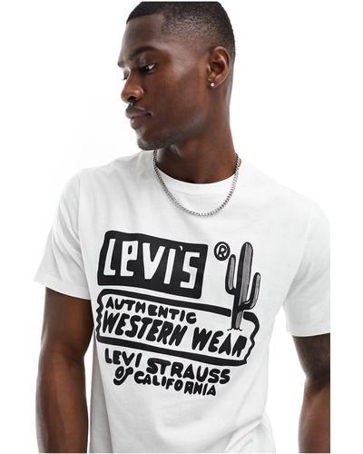 Levi's – t-shirt - Weiß