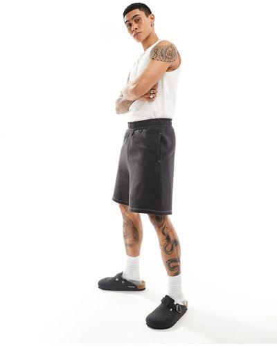 ASOS – oversize-shorts - Weiß