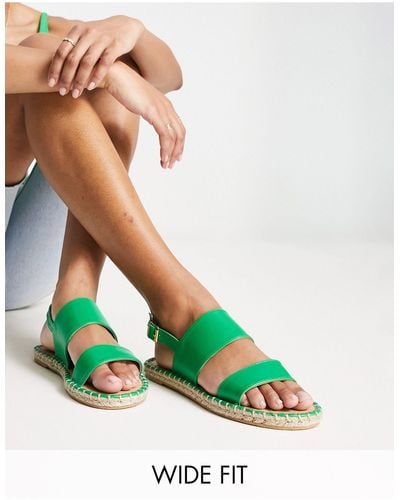 Raid Wide Fit Margot - sandales style espadrilles - Vert