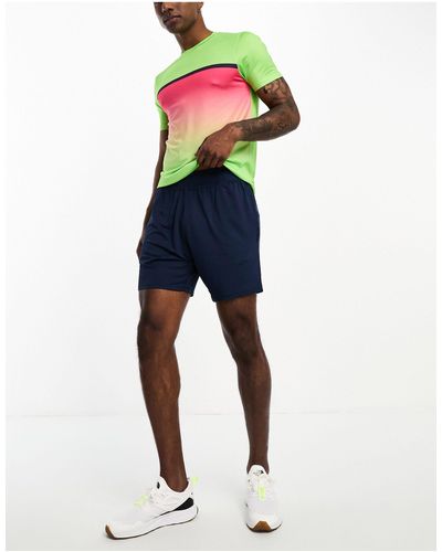 Threadbare Fitness Tennis T-shirt & Short Set - Blue