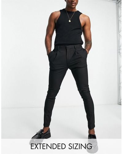 ASOS Super Skinny Smart Sweatpants - Black
