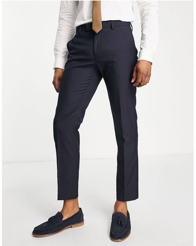 River Island Skinny Suit Trousers - Blue
